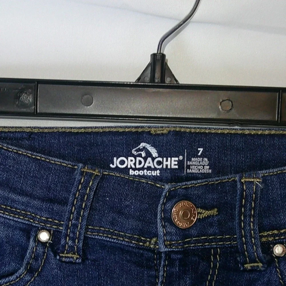 VTG Jordache Girls Bootcut‎ Jeans Size 7 Adjustable Waist Denim 25WDJ00130C16